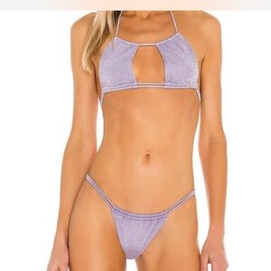 Montce Brasil Lilac Shimmer Cutout Bikini Set